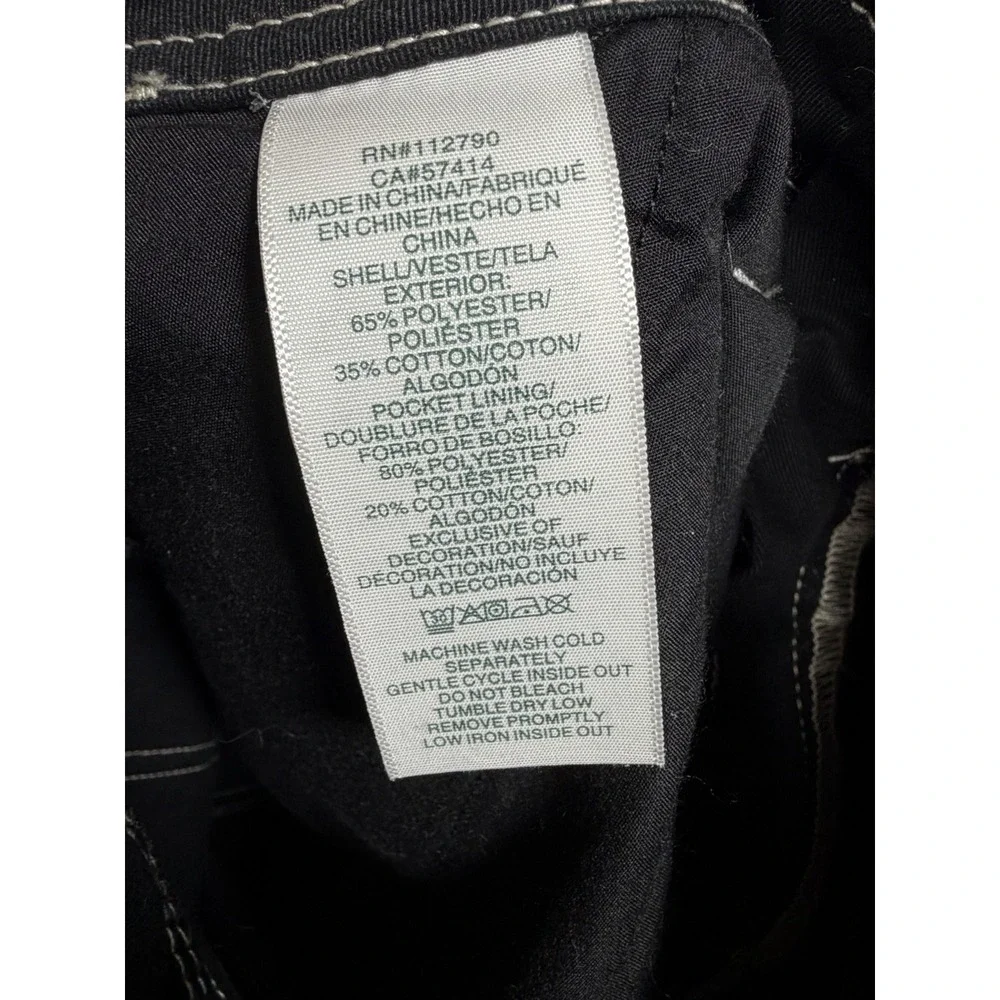 True Religion Cargo Pants Mens 34 Black Utility‎ Y2K Skate Streetwear